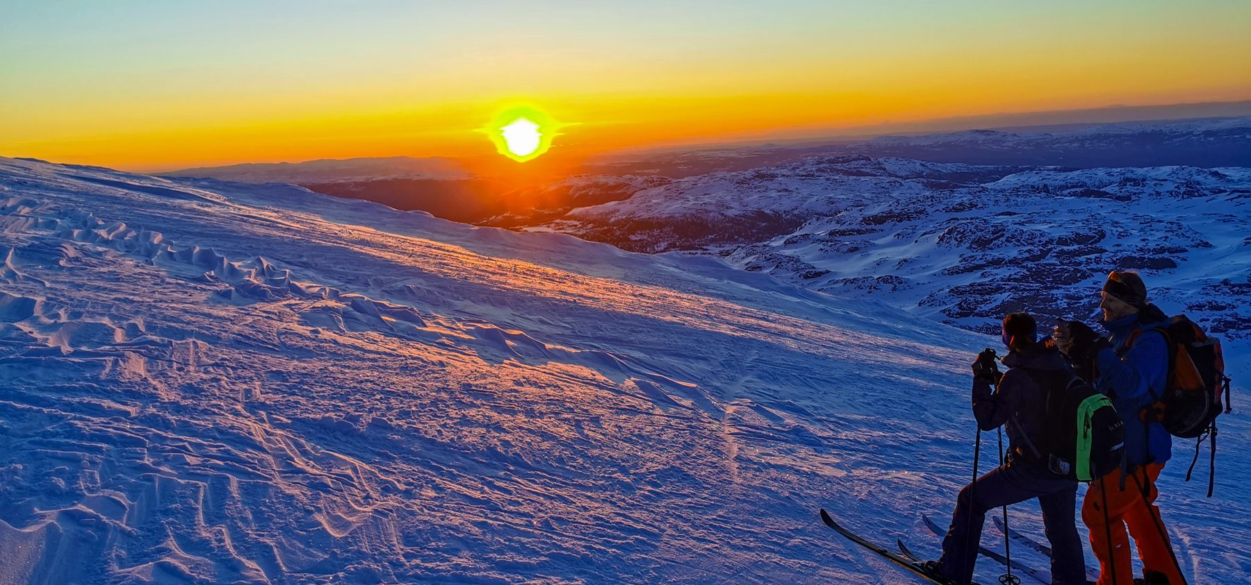 Gaustatoppen på ski